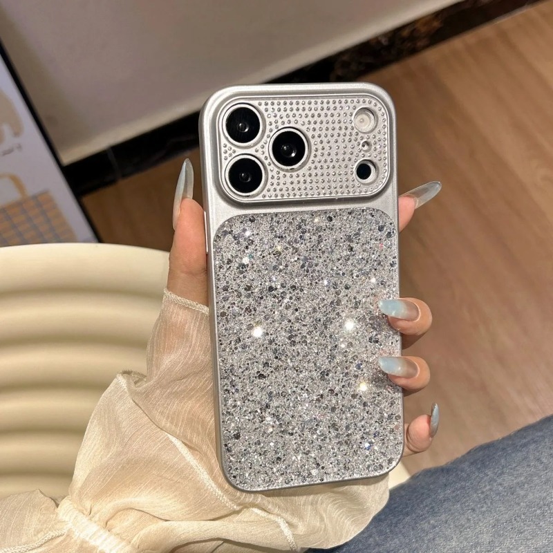 Phone Cases Aesthetic - Custodia per telefono con glitter e