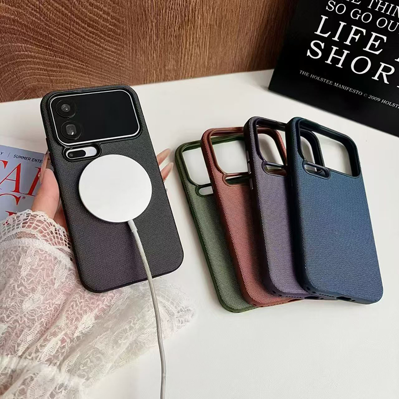 Phone Cases Quality - Custodia Protettiva Magnetica Intrecciata di Alta