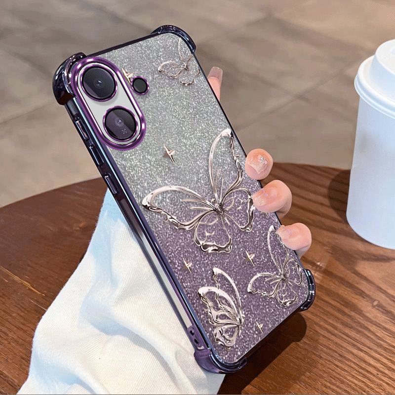 Glitter Shockproof Case - Cover Protettiva con Glitter per Vivo