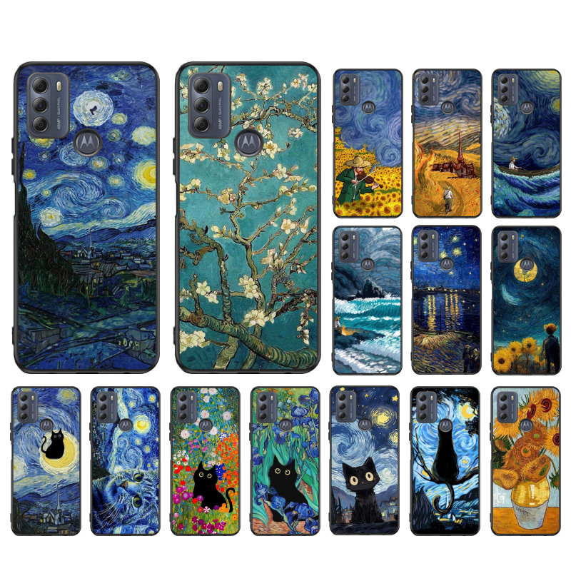 Phone Cases Jjk - Van Gogh Girasoli Gatto Cassa Del