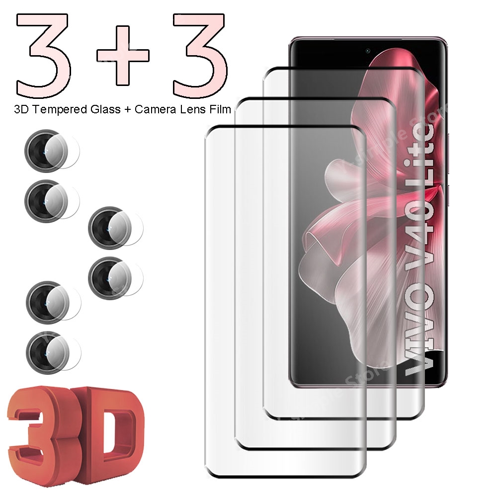 Vivo V40 - Pellicola Protettiva in Vetro Temperato Curvo