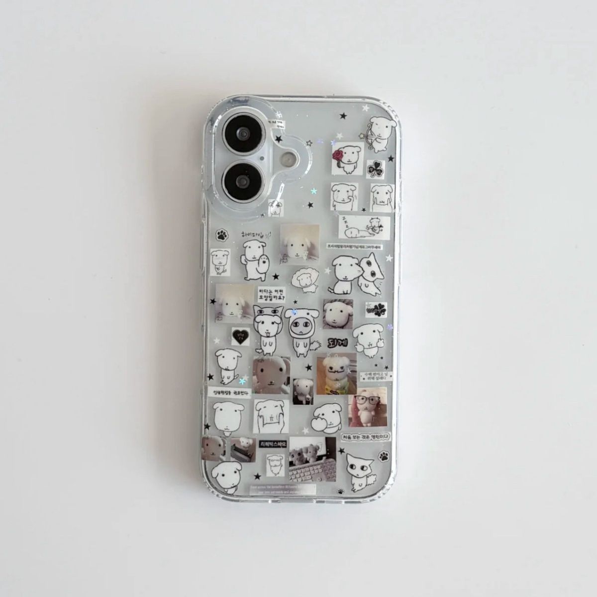 Glitter Shockproof Case - Custodia per telefono con illustrazione di