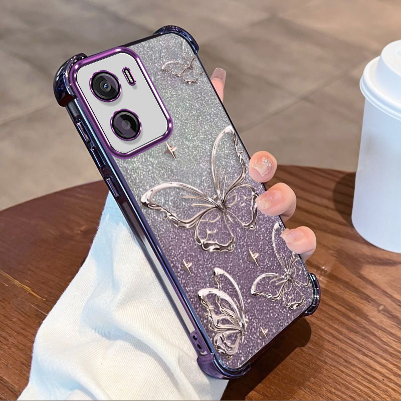 Glitter Shockproof Case - Cover protettiva con placcatura glitterata per