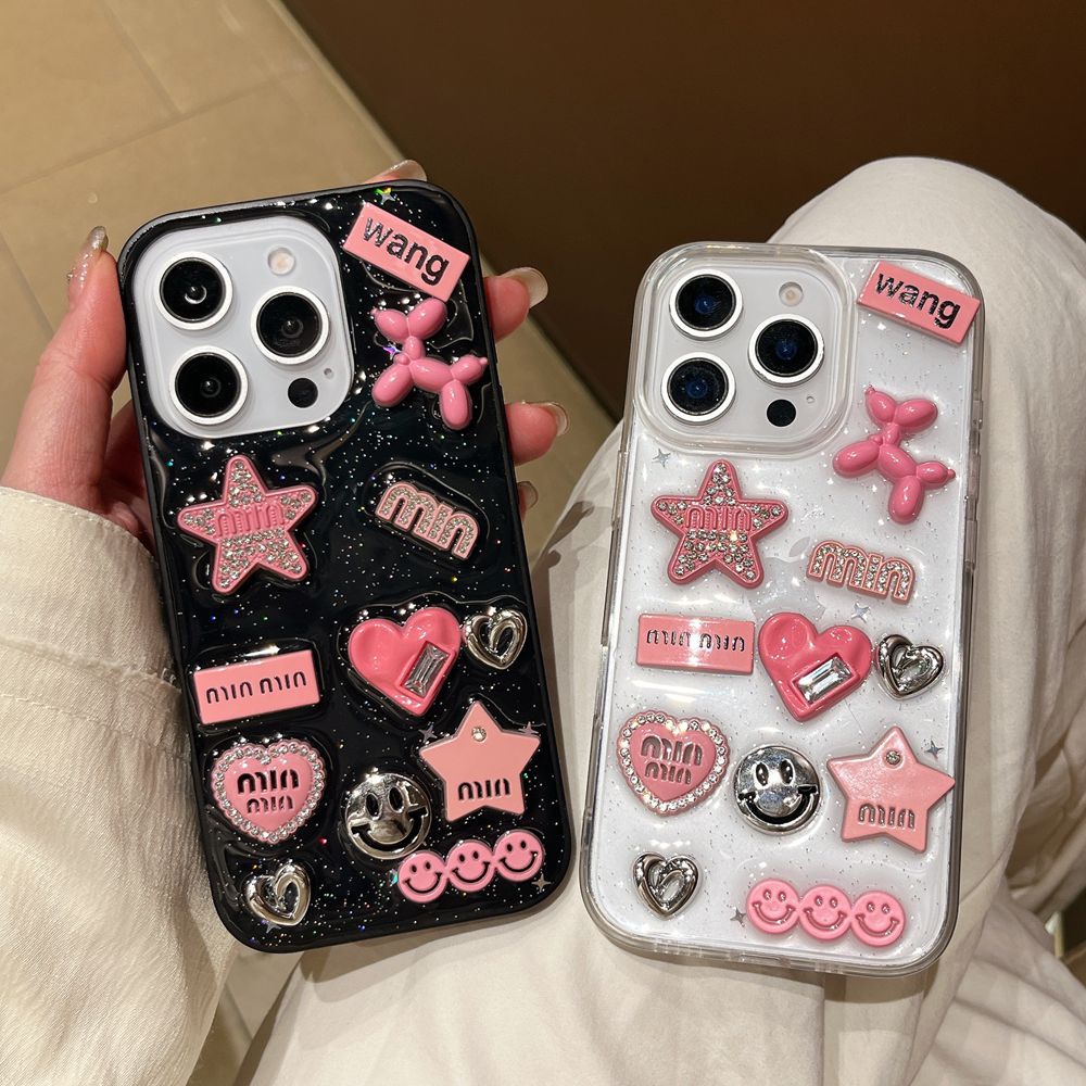 Phone Cases Dior - Carino 3D Cuore di Amore Y2K