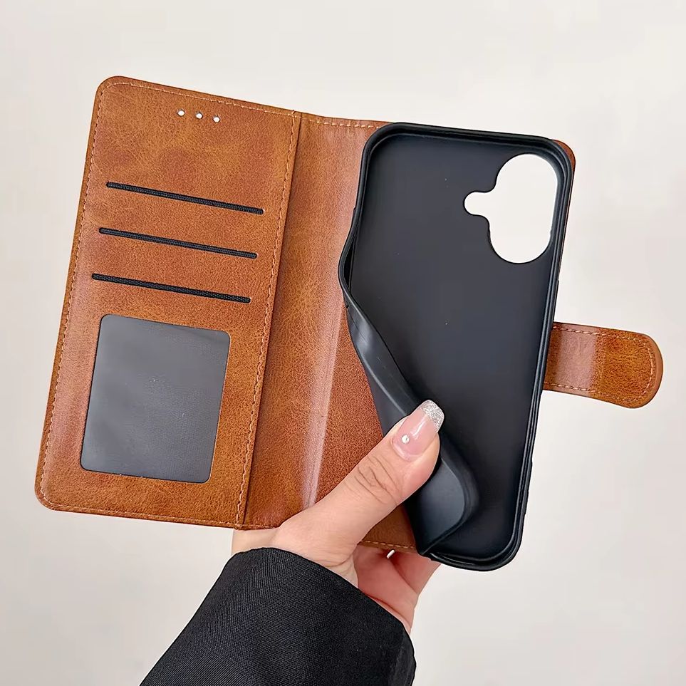 Phone Cases With Wallet - Custodia a Portafoglio in Pelle PU