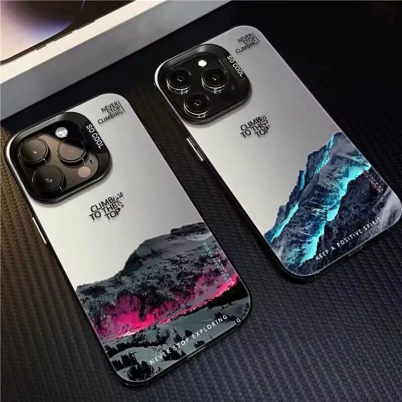 Phone Cases Nyc - Neve Montagna Paesaggio Tramonto Cassa Del