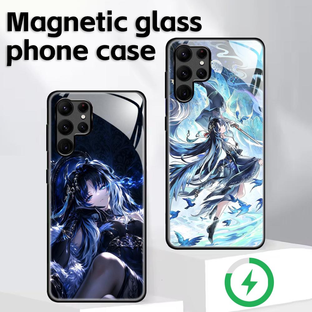 Phone Cases Samsung S24 - Custodia magnetica in vetro Wuthering Waves