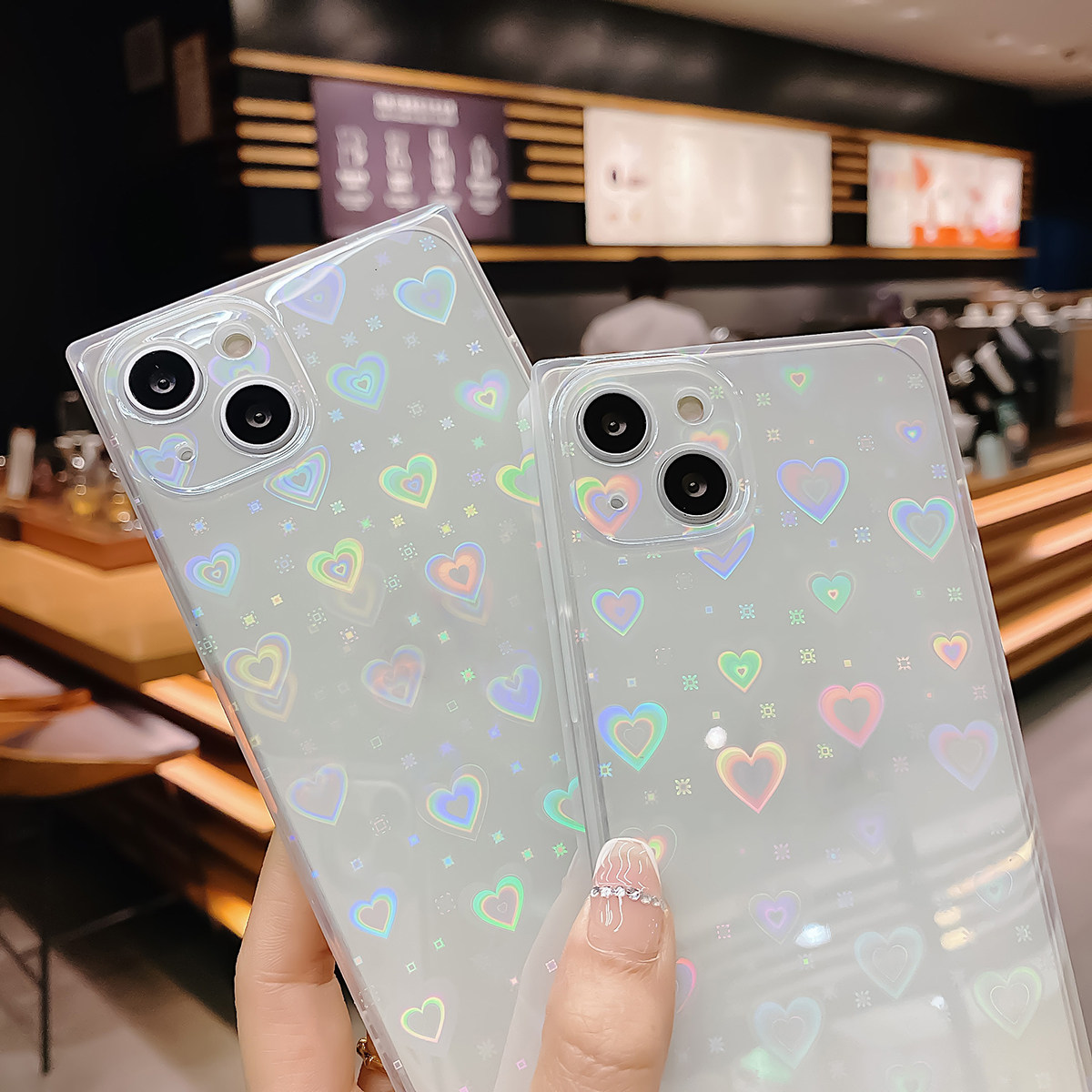 Glitter Shockproof Case - Custodia per telefono a forma di