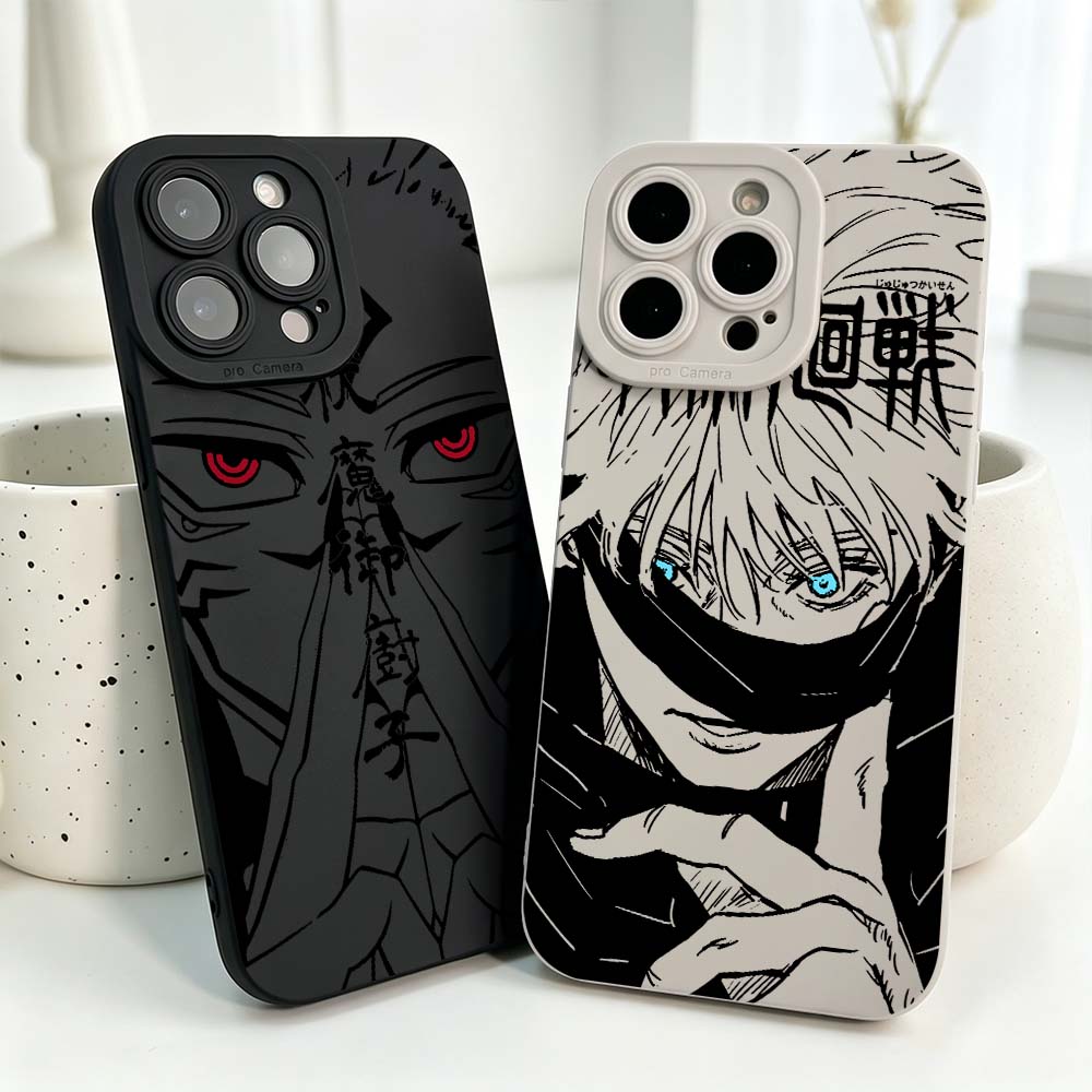 Phone Cases Anime - Cover in Silicone Anime Jujutsu Kaisen