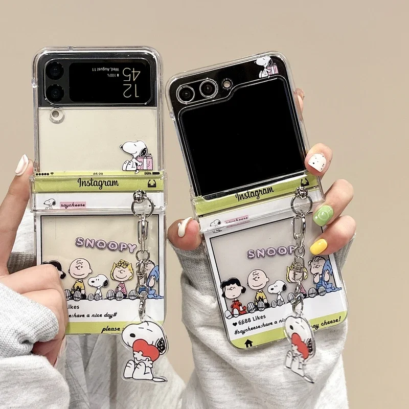 Phone Cases Z Flip 6 - Custodia Trasparente per Telefono con Simpatici