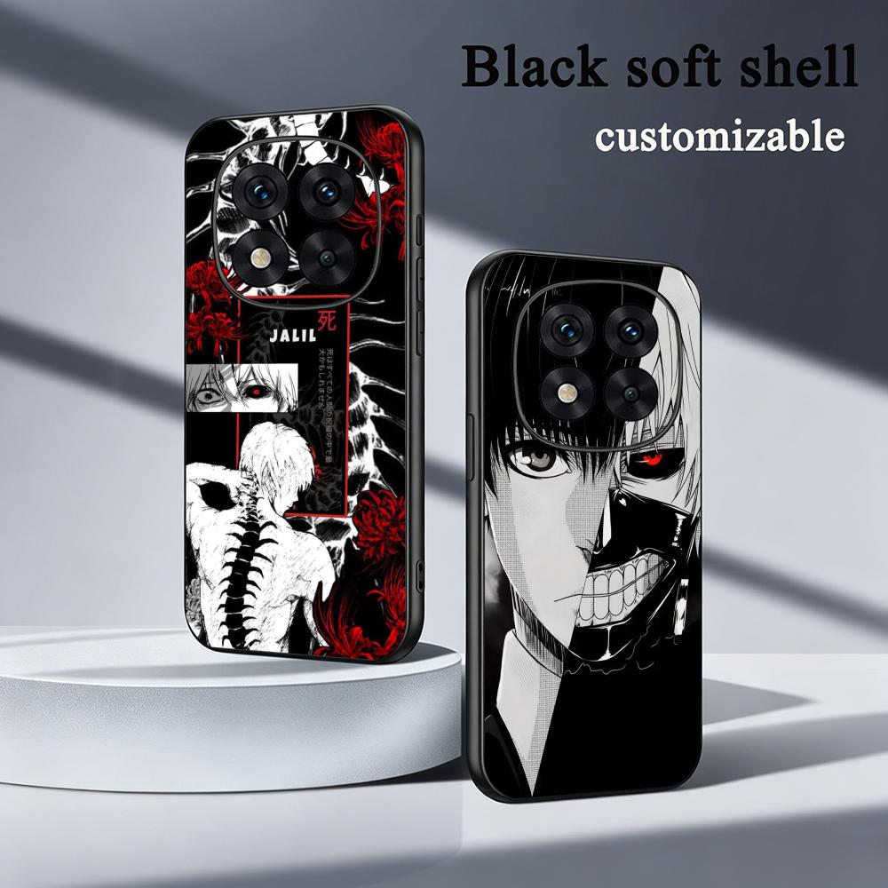 Phone Cases Tokyo - Cover per telefono morbida nera con