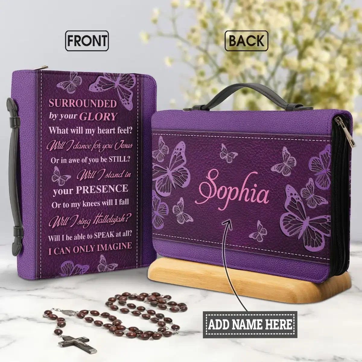 Phone Cases You Can Design - Custodia per Bibbia con Design Farfalla