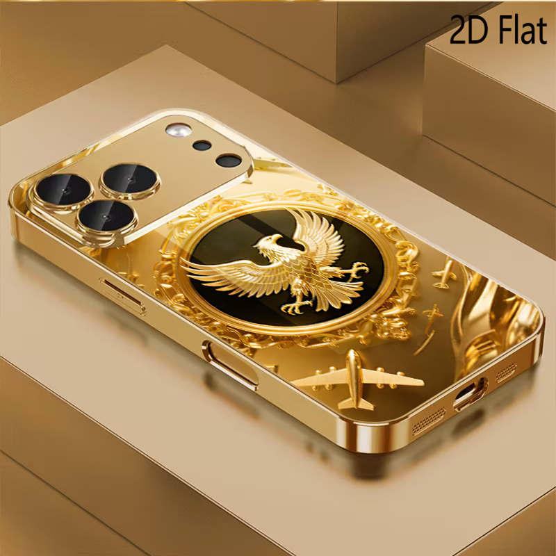 Phone Cases With Camera Cover - Design in vetro temperato con motivo