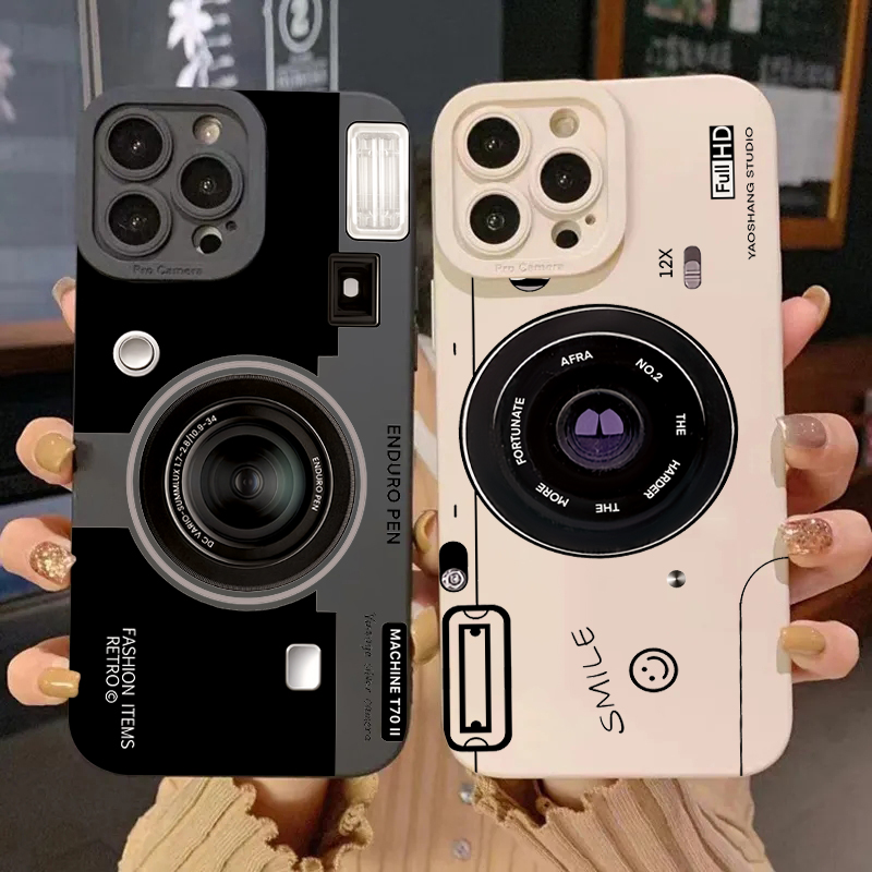Phone Cases With Camera Cover - Custodia Protettiva in Silicone Morbido TPU