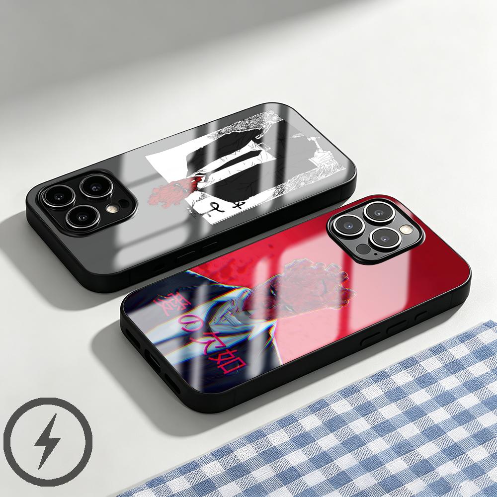 Phone Cases Anime - Custodia per telefono in vetro magnetico