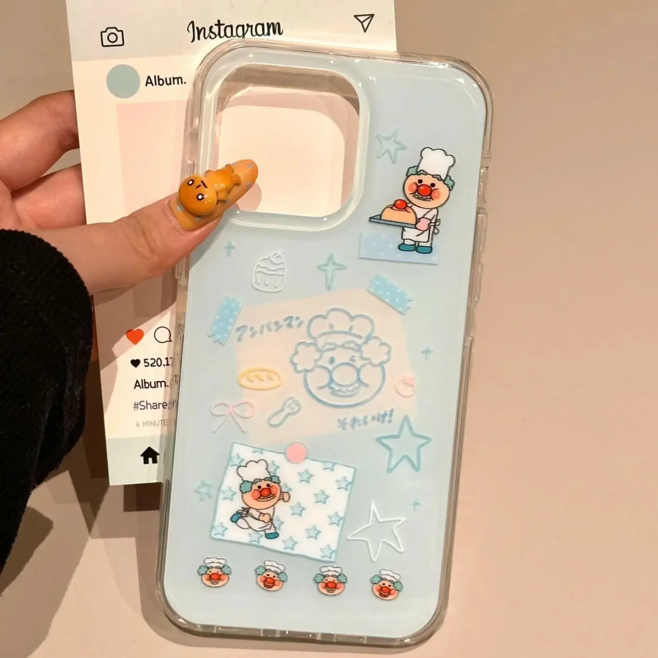 Coreano Ins Blu Chef Vecchio D - Phone Cases Kawaii recensione e prezzo